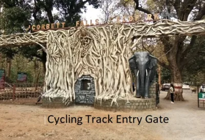 Entry gate for cycling in Jim Corbett Park